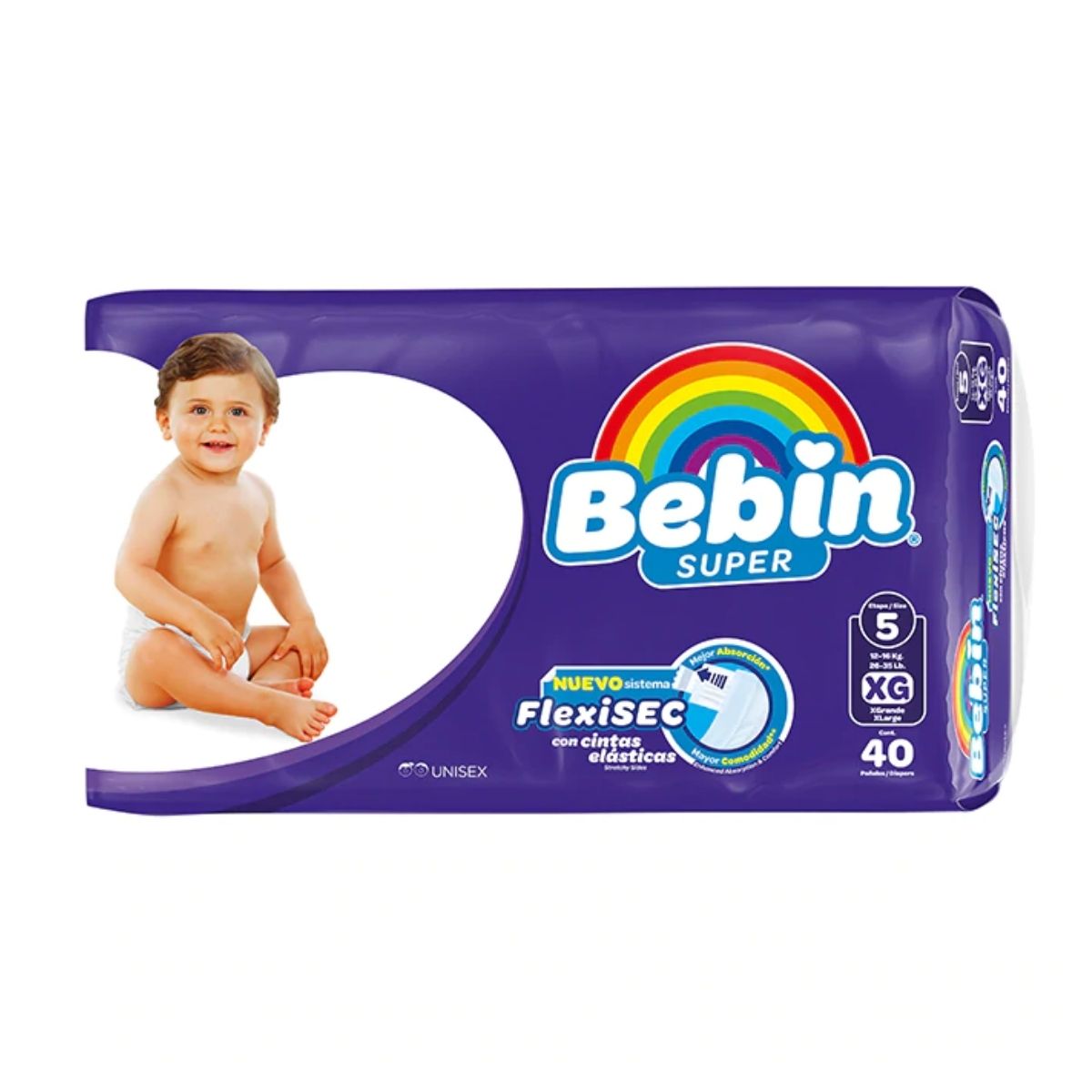 PAÑAL BEBIN JUMBO C40 PZS