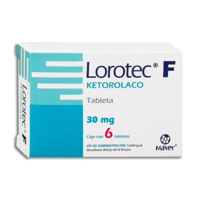 KETOROLACO SUBLINGUAL LOROTEC C6 TABS